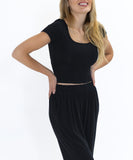 Butter Soft Thick & Snatched Bamboo Crop T-Shirt