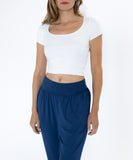 Butter Soft Thick & Snatched Bamboo Crop T-Shirt