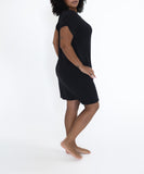 Silky Butter Soft Bamboo Crop T-Shirt Dress