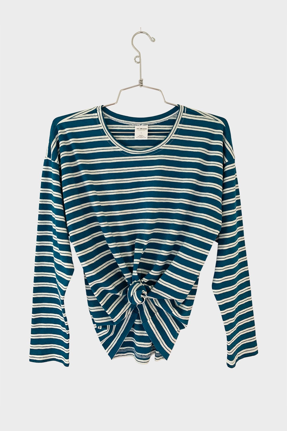 Striped Long Sleeve Tee - 337 BRAND Women's Sustainable Loungewear ?id=16641564442658