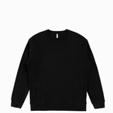 Black Organic Cotton Crewneck Men's Sweatshirt