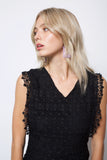 Lace Crochet Mini Dress black