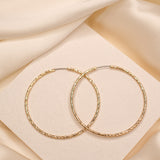 Golden Infinity Hoop Earrings