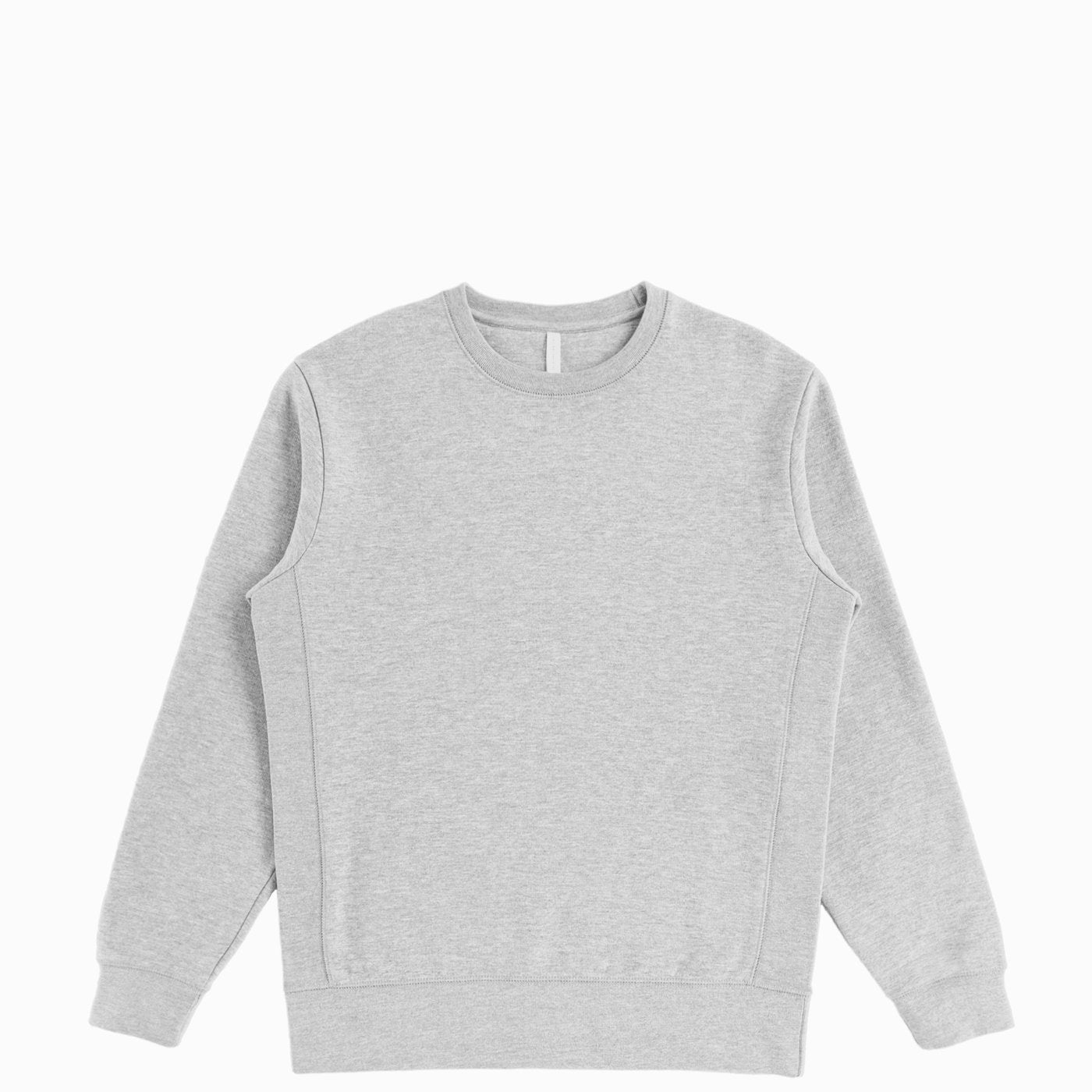Heather Grey Organic Cotton Crewneck Sweatshirt