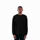 Black Organic Cotton Crewneck Sweatshirt