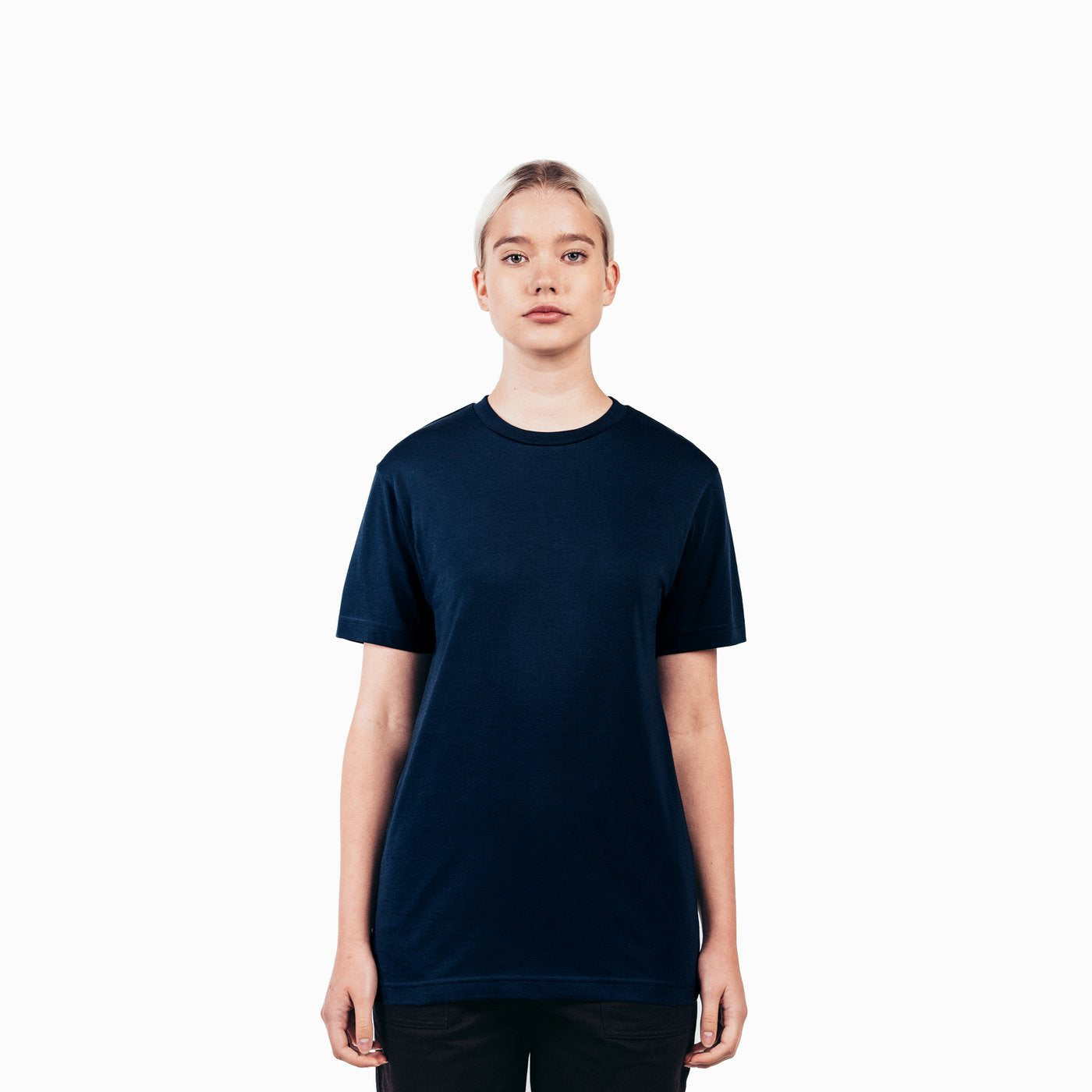 Navy Blue American Grown Soft Supima® Cotton T-Shirt