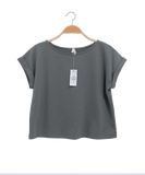Loose Fit Crop Top by Fabina is more than just your average tee.  Add this brushed organic hemp top to your wardrobe to instantly step up your everyday look while help saving our planet.  Hand-crafted Delicately folded sleeves Oversized fit Eco-friendly  ?id=24530360172696