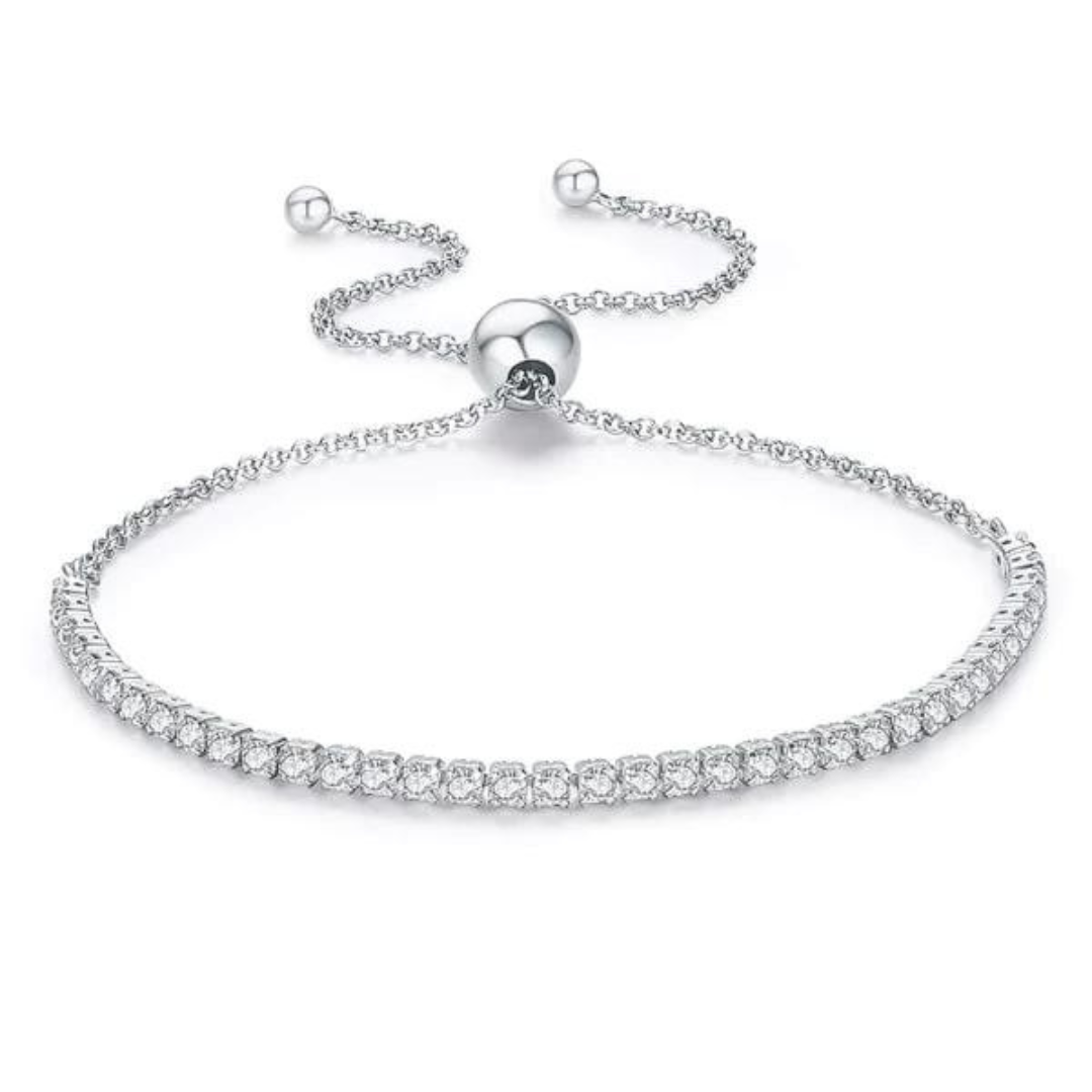 Adjustable diamond best sale bracelet