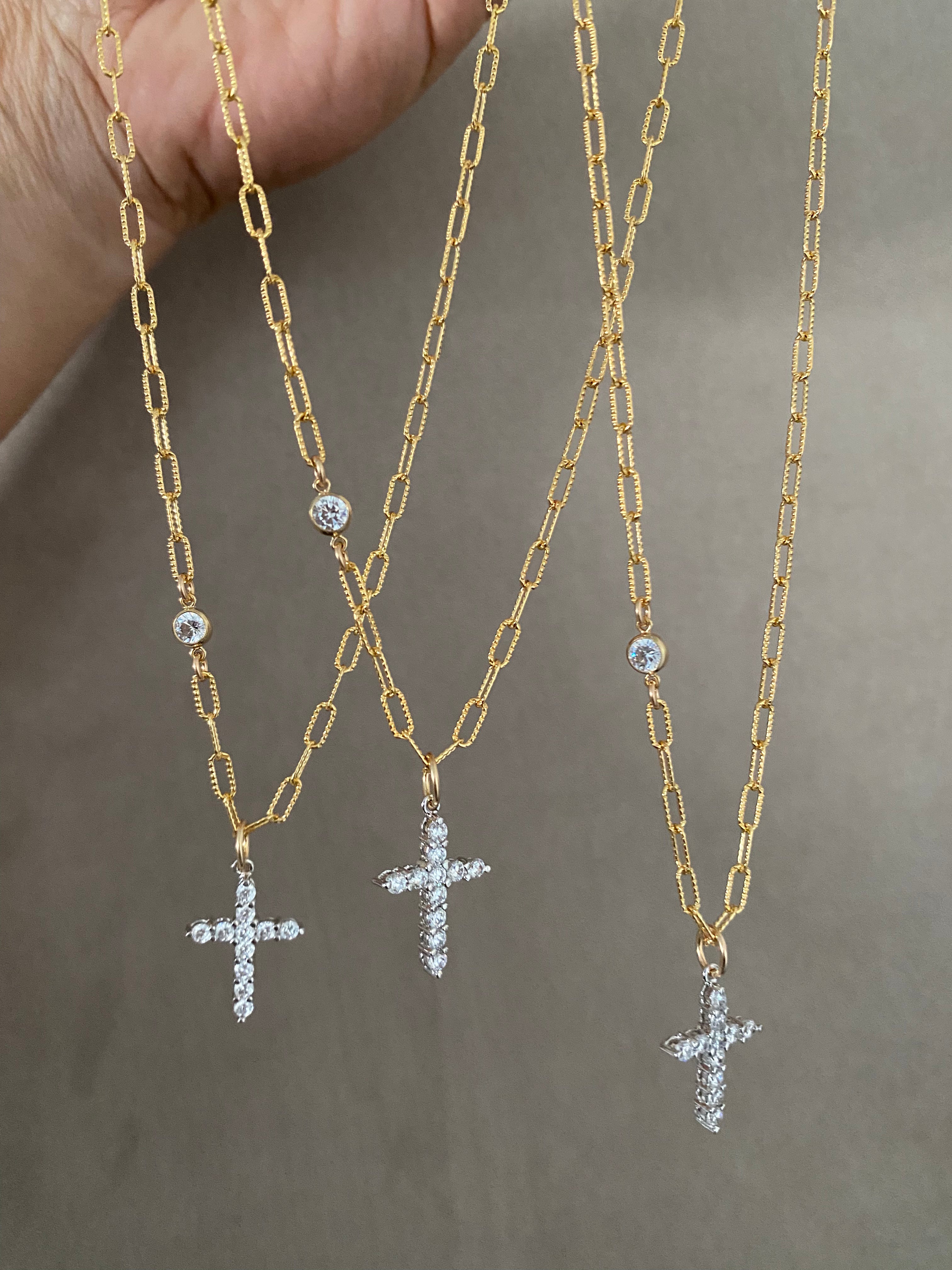 Linked Cross Necklace
