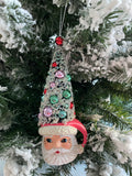 Classic Santa Christmas Tree Topper Ornament