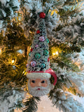 Classic Santa Christmas Tree Topper Ornament