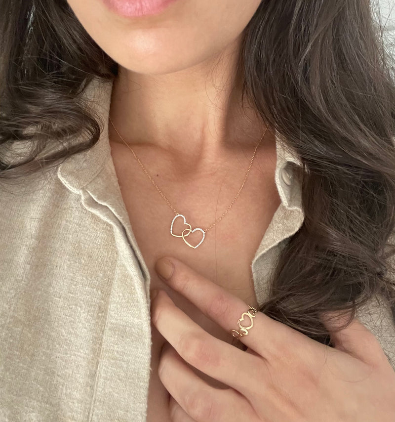 Full Of Hearts 14Kt Golden Ring